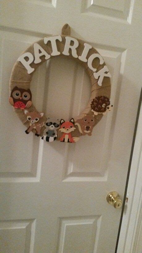 Pinspiration Burlap Forest Friends Wreath Flat Circle Styrofoam Wreath