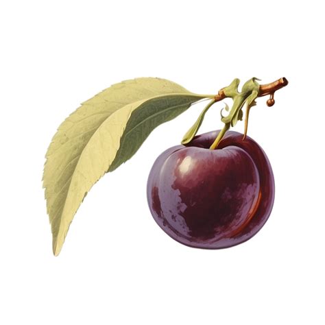 Isolated Purple Plum Free Stock Photo - Public Domain Pictures
