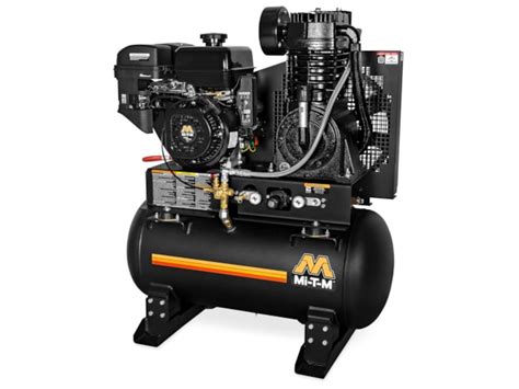 Mi T M 3080 Gal Industrial Two Stage 29 Cfm Gasoline Compressor Gas