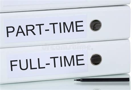 Part-time And Full-time Job Business Concept Stock Photo - Image: 53302775