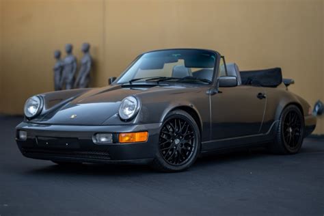 1990 Porsche 911 Carrera Cabriolet 5 Speed For Sale On Bat Auctions Sold For 43 000 On