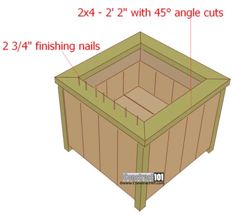 Planter Box Plans Free Pdf Construct101