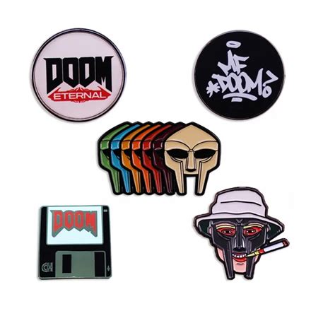 MF Doom Rainbow Iron Mask Enamel Pin Distinct Pins 47 OFF