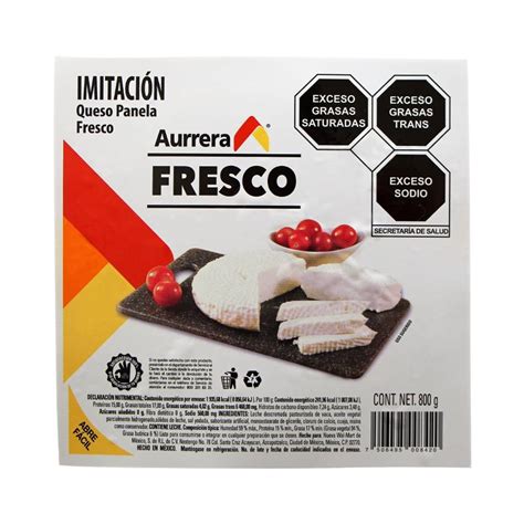 Imitación queso panela Aurrera fresco 800 g Walmart