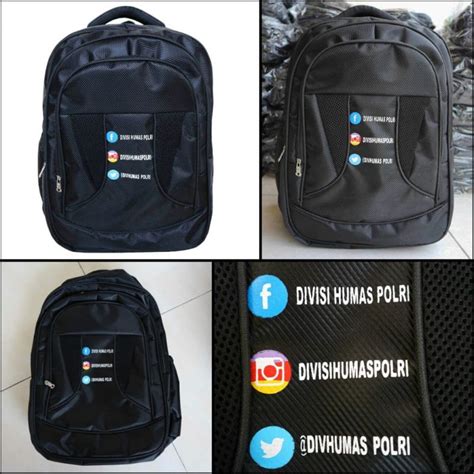 Tas Seminar Ransel Pcs Tas Ransel Sablon Divisi Humas Polri