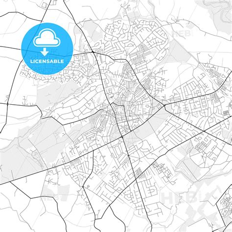 Vector PDF map of Harrogate, England - HEBSTREITS | Map vector, Map ...