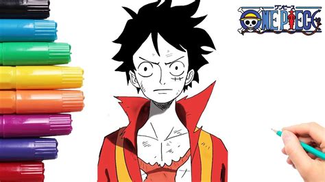 How To Draw Luffy Step By Step One Piece Youtube