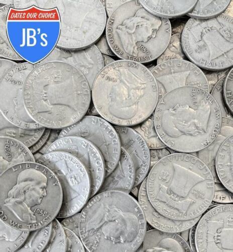 Lot Of Franklin Half Dollars Silver Jb S Coins Ebay