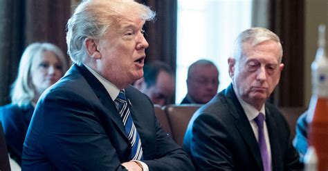 Trump And Mattis Often Appear At Odds On Key Issues