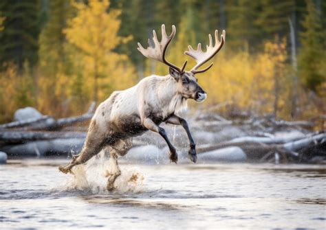 Premium AI Image | The reindeer or caribou