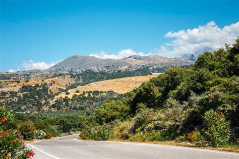 Beautiful Mountain Landscape, Crete, Greece Stock Photo - Image of ...