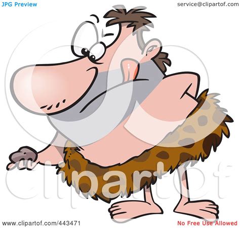 Royalty Free Rf Clip Art Illustration Of A Cartoon Caveman