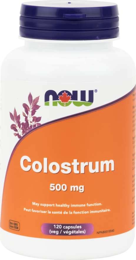 Now Colostrum 500 Mg 120 Vegi Caps Your Health Food Store And So