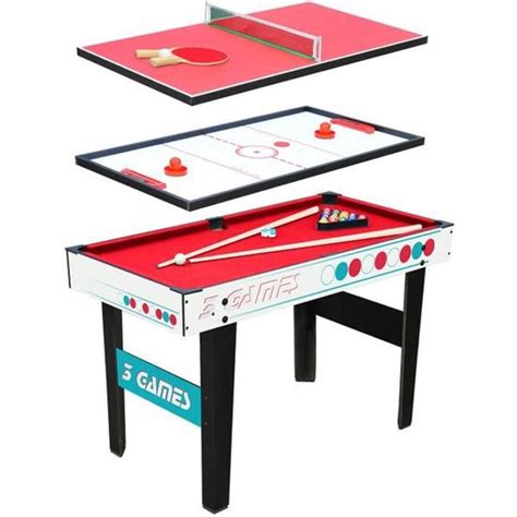 Table Multi Jeux En Billard Ping Pong Hockey Cdiscount Jeux