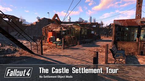 Fallout 4 The Castle Settlement Build Tour YouTube