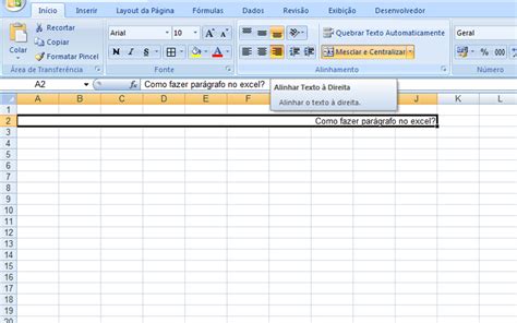 Excel Saiba Como Escrever Até Na Vertical Alinhar Texto E Inserir