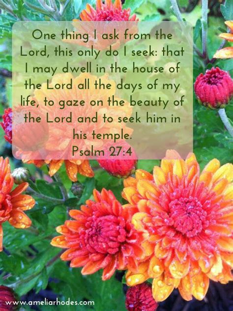 Psalm 274 Niv One Thing I Ask From The Lord This Only Do I Seek