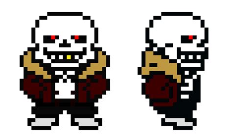 UNDERFELL Sans Overworld Sprites V3 V1 Pixel Art Maker