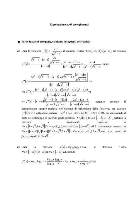 Esercitazione N9 Soluzione Esercitazione N 09 Svolgimento 111