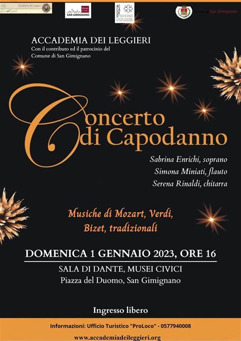 Concerto Lirico Di Capodanno Pro Loco San Gimignano