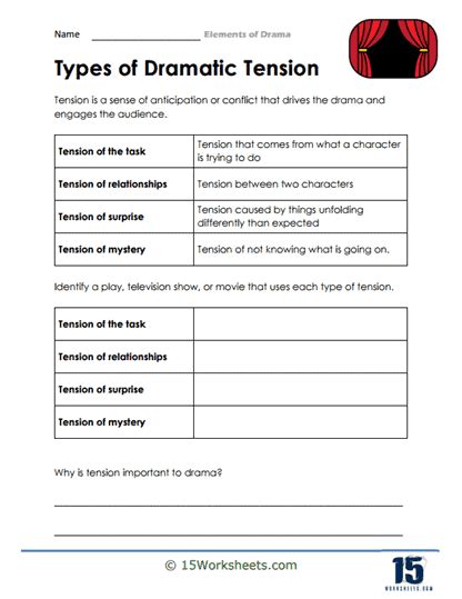 Elements of Drama Worksheets - 15 Worksheets.com - Worksheets Library