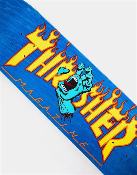 Santa Cruz X Thrasher Screaming Flame Logo Skateboard Deck 825