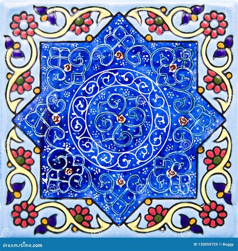 Iranian Decorative Ceramic Tiles Stock Image Image Of Iran Ornament