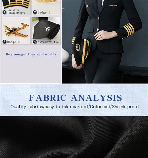 Airline Flight Aviation Pilot Uniform Female Pilot Suit Women Pilot ...