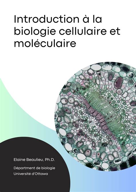 Introduction La Biologie Cellulaire Et Mol Culaire Simple Book