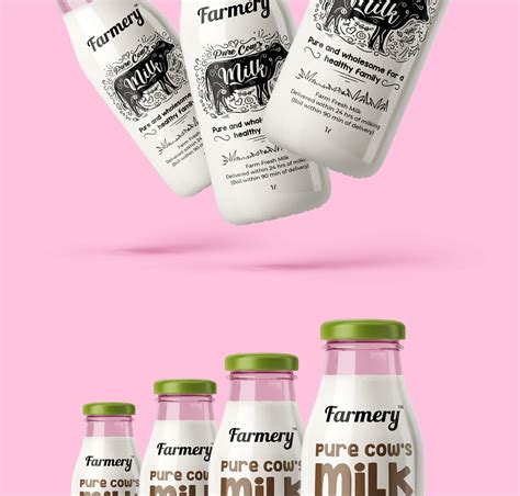 Farmery Milk Bottle Packaging Concept :: Behance