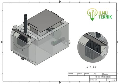 grease trap pengertian  kerja  desain gambar