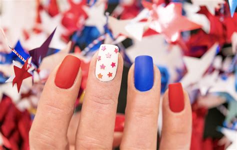 Patriotic Red White And Blue Th Of July Nails In