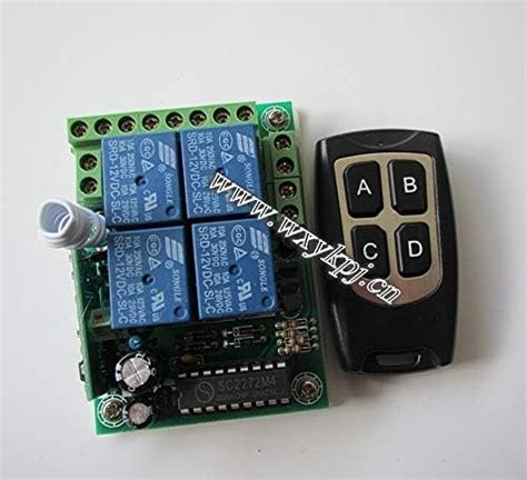 DC12V 10A 4CH RF Sistema de control remoto inalámbrico Amazon mx