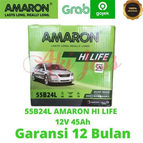 Promo AKI MOBIL SUZUKI ERTIGA NS60L 55B24L AMARON HI LIFE Diskon 23 Di