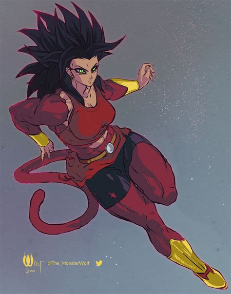 Ssj4 Kale By Nefariousmonsterwolf On Deviantart Dragon Ball Super