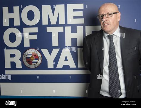 exclusive picture reading fc  manager brian mcdermott poses
