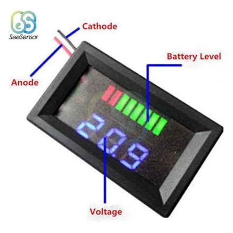 24V Bleu Indicateur De Niveau De Charge De Batterie Au Plomb Testeur