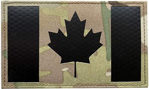 3x5 Inch Large Multicam Infrared IR Canada Flag Patch Tactical Vest