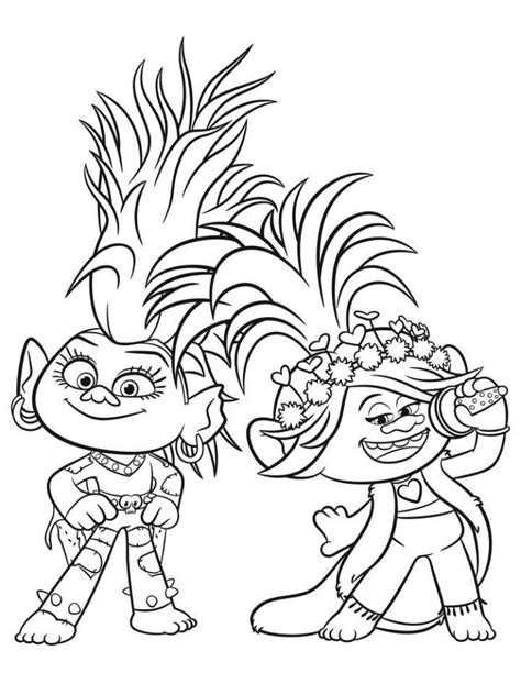 25 Free Trolls Coloring Pages for Kids and Adults