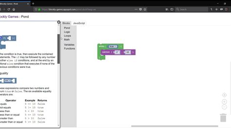 Blockly Games Pond 池塘 Youtube