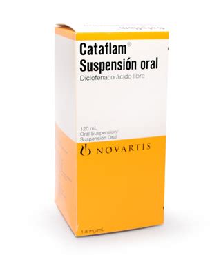 CATAFLAM 100MG SUSPENSION ORAL 120ML Carol Tienda Online