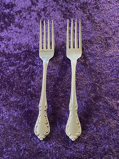 ST LOUIS Oneida Profile Stainless Vintage Flatware 2 Dinner Etsy