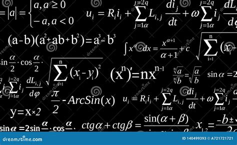 Illustration Créative De Vecteur D équation De Maths Mathématique