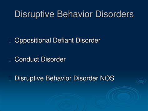 Ppt Disruptive Behavior Disorders Powerpoint Presentation Free