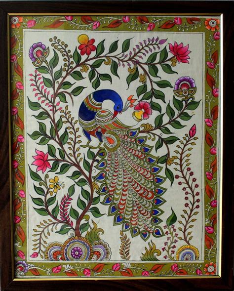 Kalamkari Painting Creative Art Hand Painting Art Kalamkari