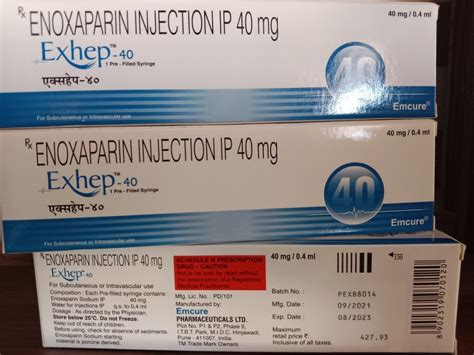 Exhep Mg At Rs Piece Enoxaparin Injection In Bengaluru Id