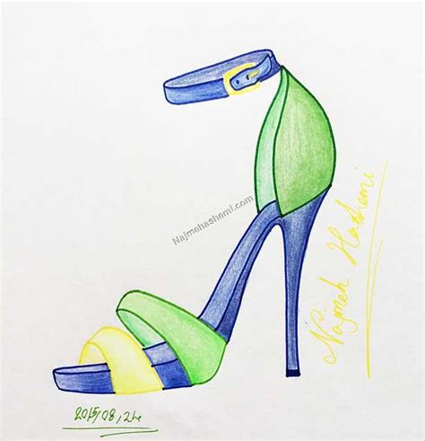 How To Draw Sandals Step By Step Najmeh Hashemis Personal Web Site