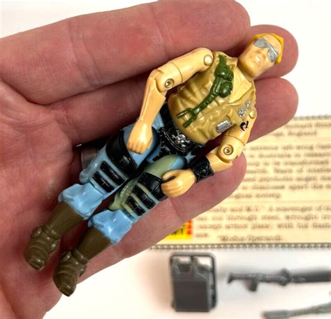 Vintage Gi Joe Arah 1985 Buzzer Dreadnok Avec Carte Fichier