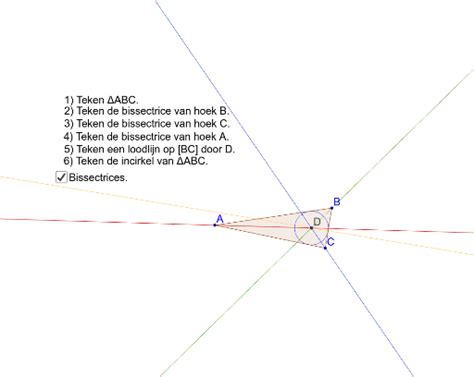 Incirkel Driehoek Geogebra