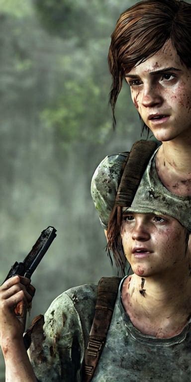 Prompthunt TLOU The Last Of Us Screenshot Emma Watson As Ellie From